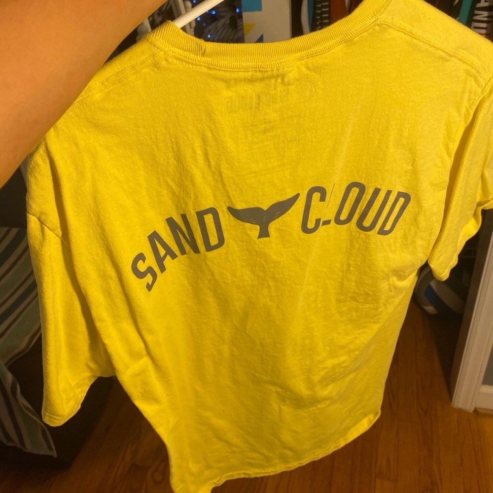 sand cloud dolphin tee yellow
